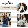 image:imageAngel Kiss Hobo Crossbody Purses for Women Shoulder Bag Multipocket Soft Hobo Purses Removable Strap Leather Handbags145bronze