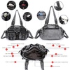 image:imageAngel Kiss Hobo Crossbody Purses for Women Shoulder Bag Multipocket Soft Hobo Purses Removable Strap Leather Handbags1black