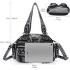 image:imageAngel Kiss Hobo Crossbody Purses for Women Shoulder Bag Multipocket Soft Hobo Purses Removable Strap Leather Handbags1black