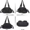 image:imageAngel Kiss Hobo Crossbody Purses for Women Shoulder Bag Multipocket Soft Hobo Purses Removable Strap Leather Handbags21black
