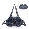 image:imageAngel Kiss Hobo Crossbody Purses for Women Shoulder Bag Multipocket Soft Hobo Purses Removable Strap Leather Handbags22blue