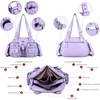 image:imageAngel Kiss Hobo Crossbody Purses for Women Shoulder Bag Multipocket Soft Hobo Purses Removable Strap Leather Handbags300purple