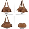 image:imageAngel Kiss Hobo Crossbody Purses for Women Shoulder Bag Multipocket Soft Hobo Purses Removable Strap Leather Handbags3brown