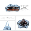 image:imageAngel Kiss Hobo Crossbody Purses for Women Shoulder Bag Multipocket Soft Hobo Purses Removable Strap Leather Handbags3sky Blue
