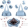 image:imageAngel Kiss Hobo Crossbody Purses for Women Shoulder Bag Multipocket Soft Hobo Purses Removable Strap Leather Handbags3sky Blue