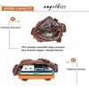 image:imageAngel Kiss Hobo Crossbody Purses for Women Shoulder Bag Multipocket Soft Hobo Purses Removable Strap Leather Handbags4252brown Brown