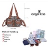 image:imageAngel Kiss Hobo Crossbody Purses for Women Shoulder Bag Multipocket Soft Hobo Purses Removable Strap Leather Handbags4252brown Brown