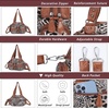 image:imageAngel Kiss Hobo Crossbody Purses for Women Shoulder Bag Multipocket Soft Hobo Purses Removable Strap Leather Handbags4252brown Brown