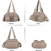 image:imageAngel Kiss Hobo Crossbody Purses for Women Shoulder Bag Multipocket Soft Hobo Purses Removable Strap Leather HandbagsApricot