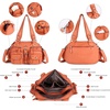image:imageAngel Kiss Hobo Crossbody Purses for Women Shoulder Bag Multipocket Soft Hobo Purses Removable Strap Leather HandbagsCoral