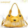 image:imageAngel Kiss Women Handbags Shoulder Bags Washed Leather Satchel Tote Bag Mutipocket Hobo PurseAk8122z Yellow