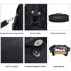 image:imageAngel Kiss Women Handbags Shoulder Bags Washed Leather Satchel Tote Bag Mutipocket Hobo PurseBlack