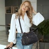 image:imageAngel Kiss Women Handbags Shoulder Bags Washed Leather Satchel Tote Bag Mutipocket Hobo PurseBronze