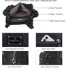 image:imageAngel Kiss Women Handbags Shoulder Bags Washed Leather Satchel Tote Bag Mutipocket Hobo PurseBronze