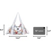 image:imageAngel Kiss Women Handbags Shoulder Bags Washed Leather Satchel Tote Bag Mutipocket Hobo PurseFlower White