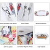 image:imageAngel Kiss Women Handbags Shoulder Bags Washed Leather Satchel Tote Bag Mutipocket Hobo PurseFlower White