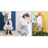 image:imageAngel Kiss Women Handbags Shoulder Bags Washed Leather Satchel Tote Bag Mutipocket Hobo PurseFlower White