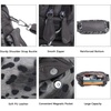 image:imageAngel Kiss Women Handbags Shoulder Bags Washed Leather Satchel Tote Bag Mutipocket Hobo PurseLeopard Grey