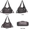 image:imageAngel Kiss Women Handbags Shoulder Bags Washed Leather Satchel Tote Bag Mutipocket Hobo PursePetwer