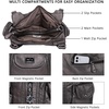 image:imageAngel Kiss Women Handbags Shoulder Bags Washed Leather Satchel Tote Bag Mutipocket Hobo PursePetwer