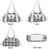image:imageAngel Kiss Women Handbags Shoulder Bags Washed Leather Satchel Tote Bag Mutipocket Hobo PursePlaid White