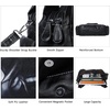 image:imageAngel Kiss Women Handbags Shoulder Bags Washed Leather Satchel Tote Bag Mutipocket Hobo PurseTie Dye Black