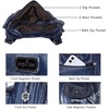 image:imageAngel Kiss Women Handbags Shoulder Bags Washed Leather Satchel Tote Bag Mutipocket Hobo PurseTie Dye Blue