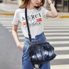 image:imageAngel Kiss Women Handbags Shoulder Bags Washed Leather Satchel Tote Bag Mutipocket Hobo PurseTie Dye Blue