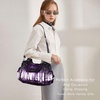 image:imageAngel Kiss Women Handbags Shoulder Bags Washed Leather Satchel Tote Bag Mutipocket Hobo PurseTie Dye Purple