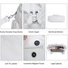image:imageAngel Kiss Women Handbags Shoulder Bags Washed Leather Satchel Tote Bag Mutipocket Hobo PurseWhite