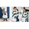 image:imageAngel Kiss Women Handbags Shoulder Bags Washed Leather Satchel Tote Bag Mutipocket Hobo PurseWhite