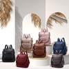 image:imageAngel Kiss Womens Backpacks amp Purse  PU Leather Zipper Casual Backpacks amp Shoulder Bags11308taupe