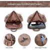 image:imageAngel Kiss Womens Backpacks amp Purse  PU Leather Zipper Casual Backpacks amp Shoulder Bags11308taupe
