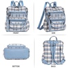 image:imageAngel Kiss Womens Backpacks amp Purse  PU Leather Zipper Casual Backpacks amp Shoulder Bags227blueBlue