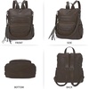 image:imageAngel Kiss Womens Backpacks amp Purse  PU Leather Zipper Casual Backpacks amp Shoulder Bags812coffee