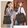 image:imageAngel Kiss Womens Backpacks amp Purse  PU Leather Zipper Casual Backpacks amp Shoulder Bags812coffee