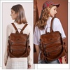 image:imageAngel Kiss Womens Backpacks amp Purse  PU Leather Zipper Casual Backpacks amp Shoulder Bags94brown