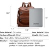 image:imageAngel Kiss Womens Backpacks amp Purse  PU Leather Zipper Casual Backpacks amp Shoulder Bags94brown