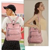 image:imageAngel Kiss Womens Backpacks amp Purse  PU Leather Zipper Casual Backpacks amp Shoulder BagsDk8532gjz055421706615 PinkPink