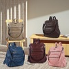 image:imageAngel Kiss Womens Backpacks amp Purse  PU Leather Zipper Casual Backpacks amp Shoulder BagsDk8532gjz055421706615 PinkPink