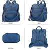image:imageAngel Kiss Womens Backpacks amp Purse  PU Leather Zipper Casual Backpacks amp Shoulder BagsDk8532k2736river Blue