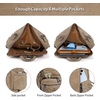 image:imageAngel Kiss Womens Backpacks amp Purse  PU Leather Zipper Casual Backpacks amp Shoulder BagsRetro Apricot