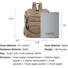 image:imageAngel Kiss Womens Backpacks amp Purse  PU Leather Zipper Casual Backpacks amp Shoulder BagsRetro Apricot