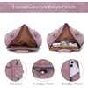 image:imageAngel Kiss Womens Backpacks amp Purse  PU Leather Zipper Casual Backpacks amp Shoulder BagsRetro Pink