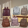 image:imageAngel Kiss Womens Backpacks amp Purse  PU Leather Zipper Casual Backpacks amp Shoulder BagsRetro Pink