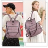 image:imageAngel Kiss Womens Backpacks amp Purse  PU Leather Zipper Casual Backpacks amp Shoulder BagsRetro Pink