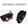image:imageAngel Kiss Womens leather Wristlet Clutch Wallet Double Corner Zip Small Crossbody Bag with Removable Wrist Strap