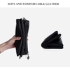 image:imageAngel Kiss Womens leather Wristlet Clutch Wallet Double Corner Zip Small Crossbody Bag with Removable Wrist Strap