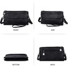 image:imageAngel Kiss Womens leather Wristlet Clutch Wallet Double Corner Zip Small Crossbody Bag with Removable Wrist Strap