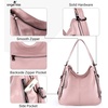 image:imageConvertible Backpack Purse For Women Handbag Hobo Tote Satchel Shoulder Bag  Smooth Dark PurpleY67965pink